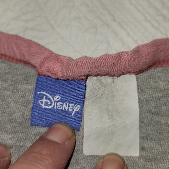 731. Disney EEYORE Short Sleeve Shirt Gray Pink Sz ? XL - Picture 6 of 6